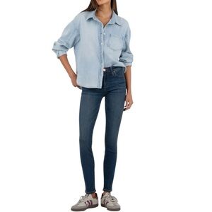 KUT From The Kloth Mia Toothpick Skinny Jeans Mid-rise
Raw Hem‎ Size 6
